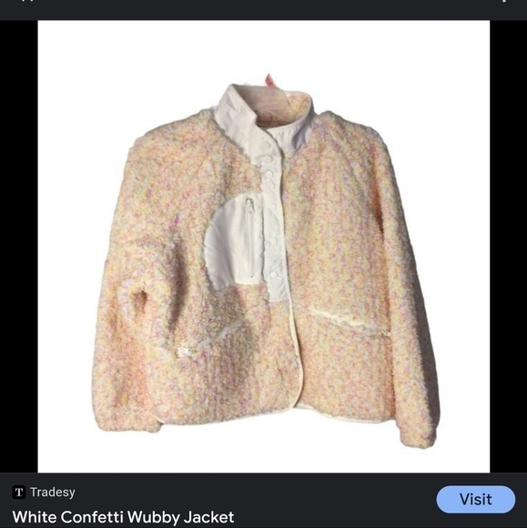 NWOT Altar'd StateWhite Confetti Wubby Jacket Size: S - Picture 5 of 15